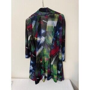 DUSTER MULTICOLOR ABSTRACT SEMI SHEER small